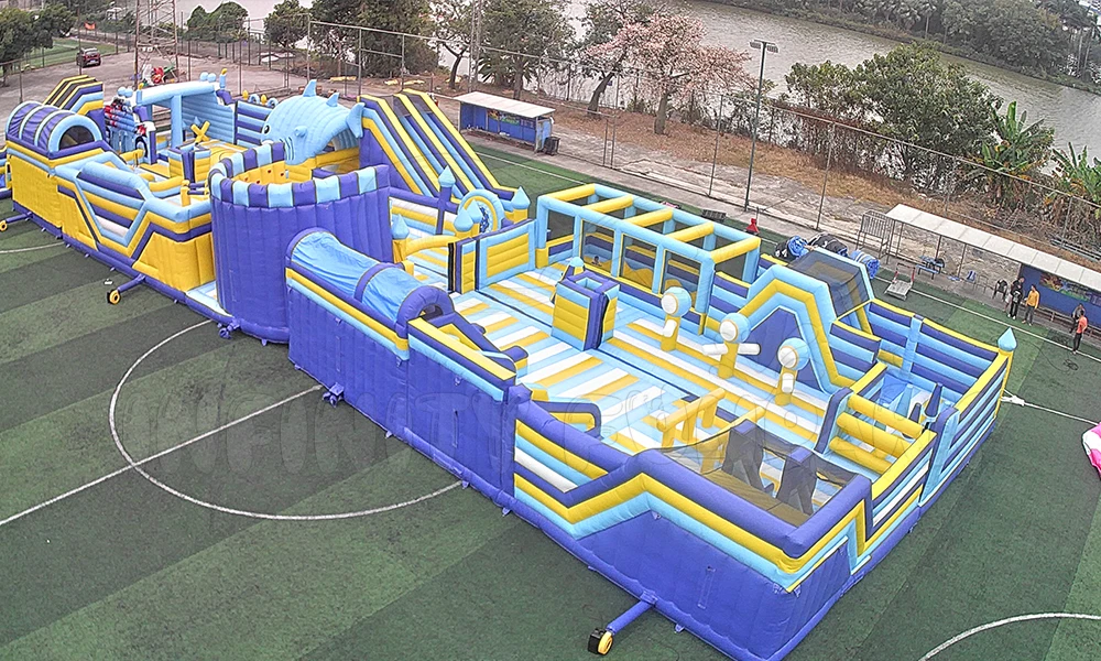 Customized Inflatable Sports Park Amusement Park Items Pop Obstacle ...