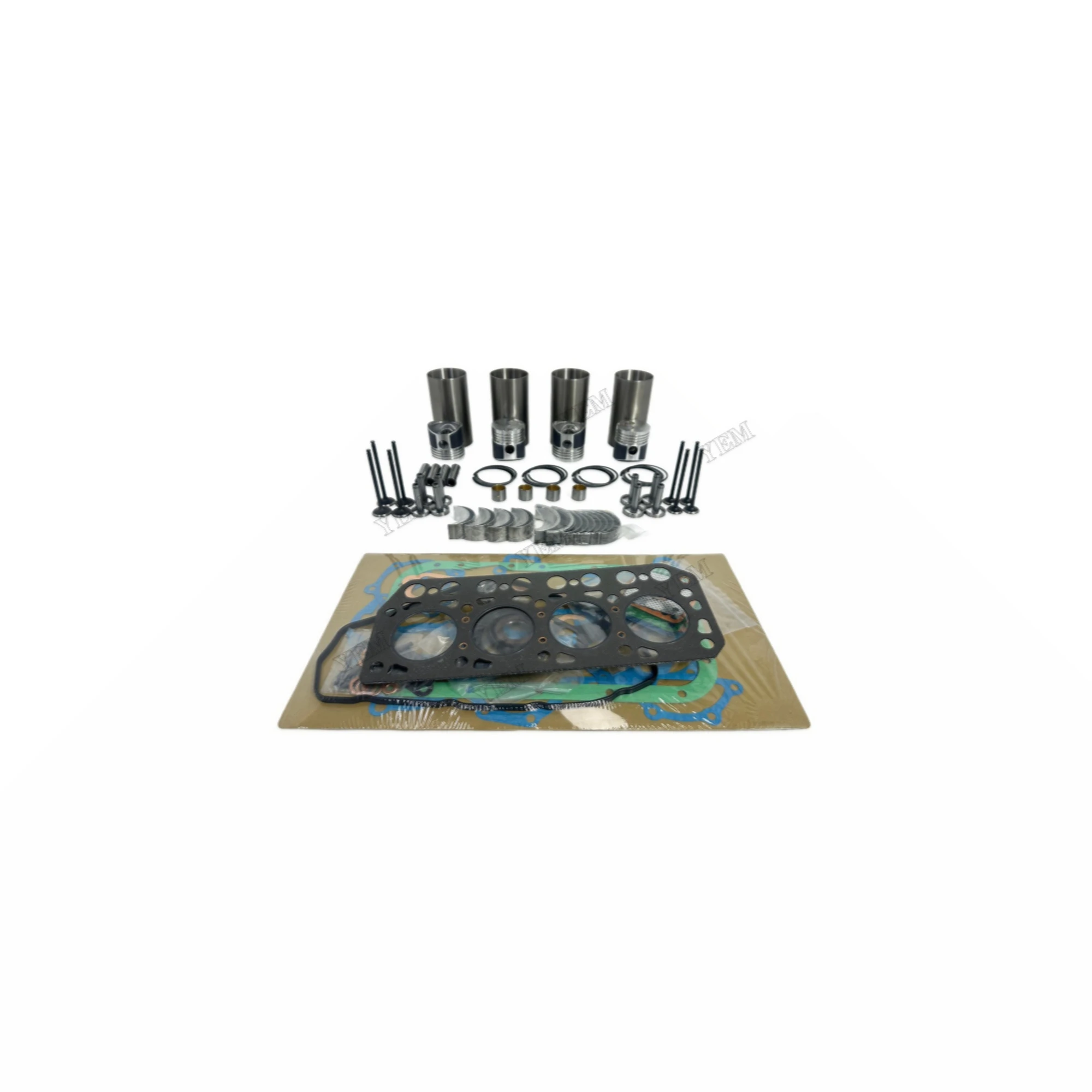 K4B Rebuild Overhaul Repair Kit With Valves Engine Bearings Liner Piston Rings Full Gasket Kit for Mitsubishi Engine Parts
