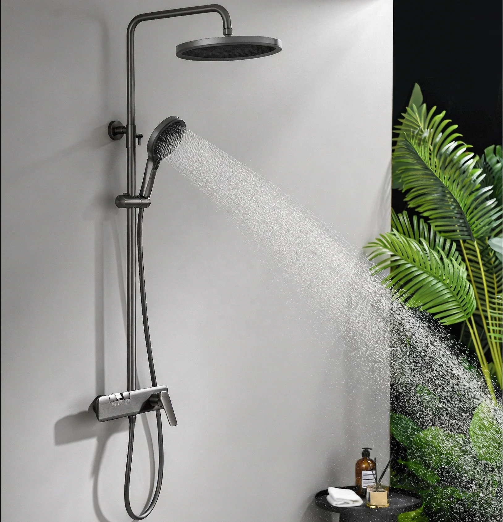 Maestro Spectrum 3-Way Rainfall Thermostatic Shower System Slide Bar 59A Brass Body Weixin Ceramic Valve for Hotel Projects OEM
