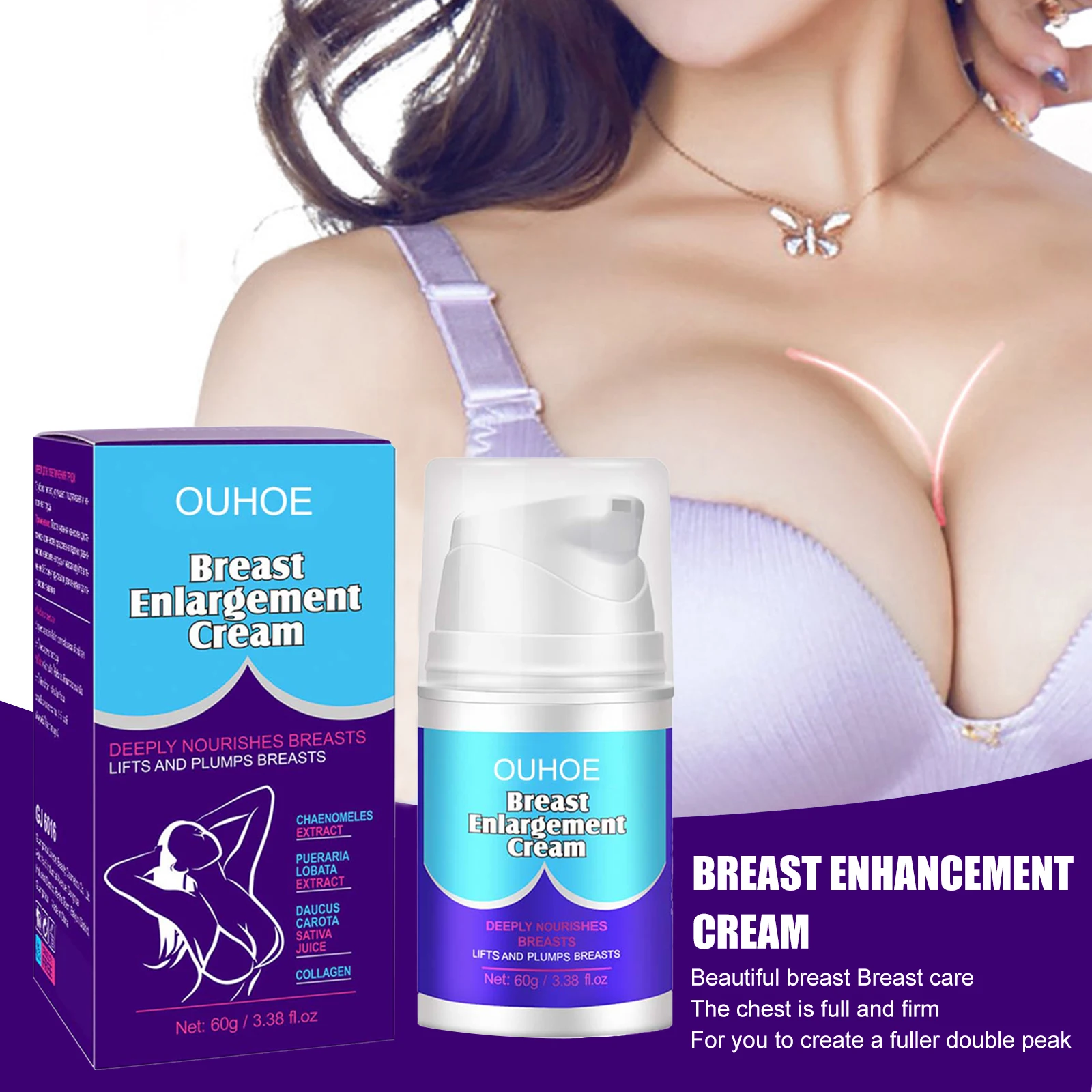 Bust Boobs Breast Firmer Enlargement Firming Lifting Cream Fast