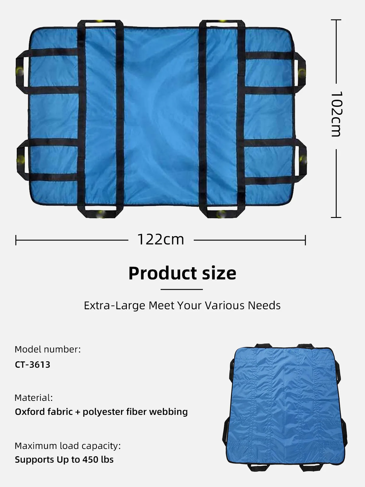 Wholesale Adjustable Woven Extra Large Transfer Pad Positioning Protec - product detail 4