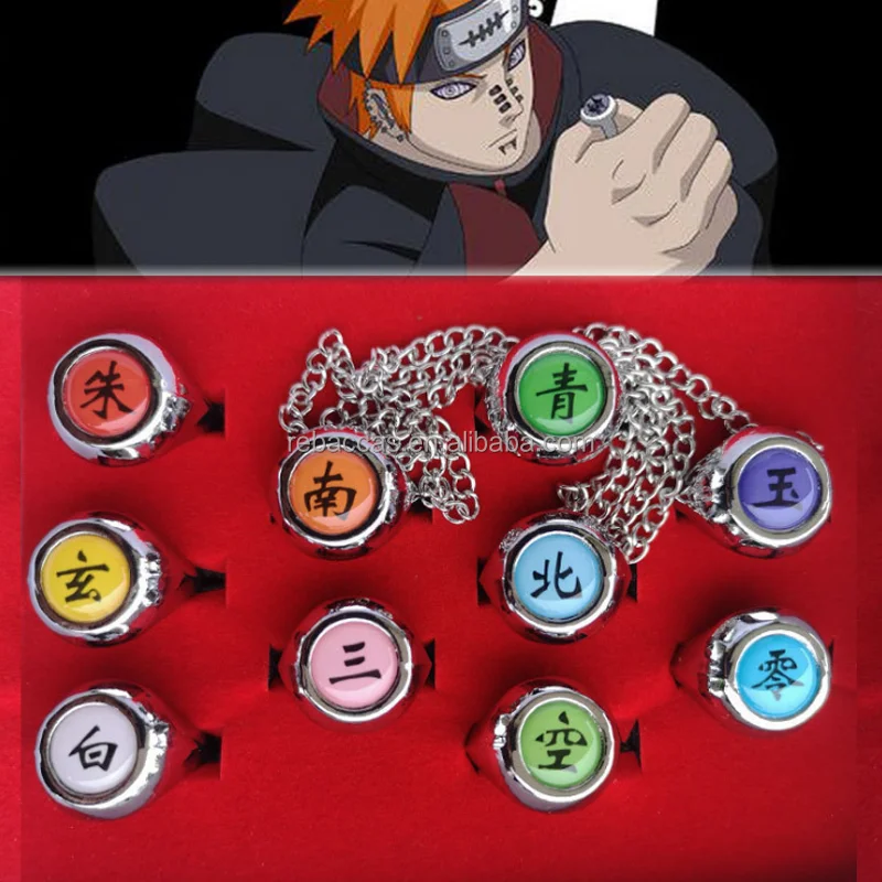 Naruto Ring Itachi Uchiha Cosplay Akatsuki Team Organisation Alba