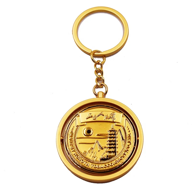 Hot Sale Creative Rotating Keychain Metal Personality Key Chain Custom