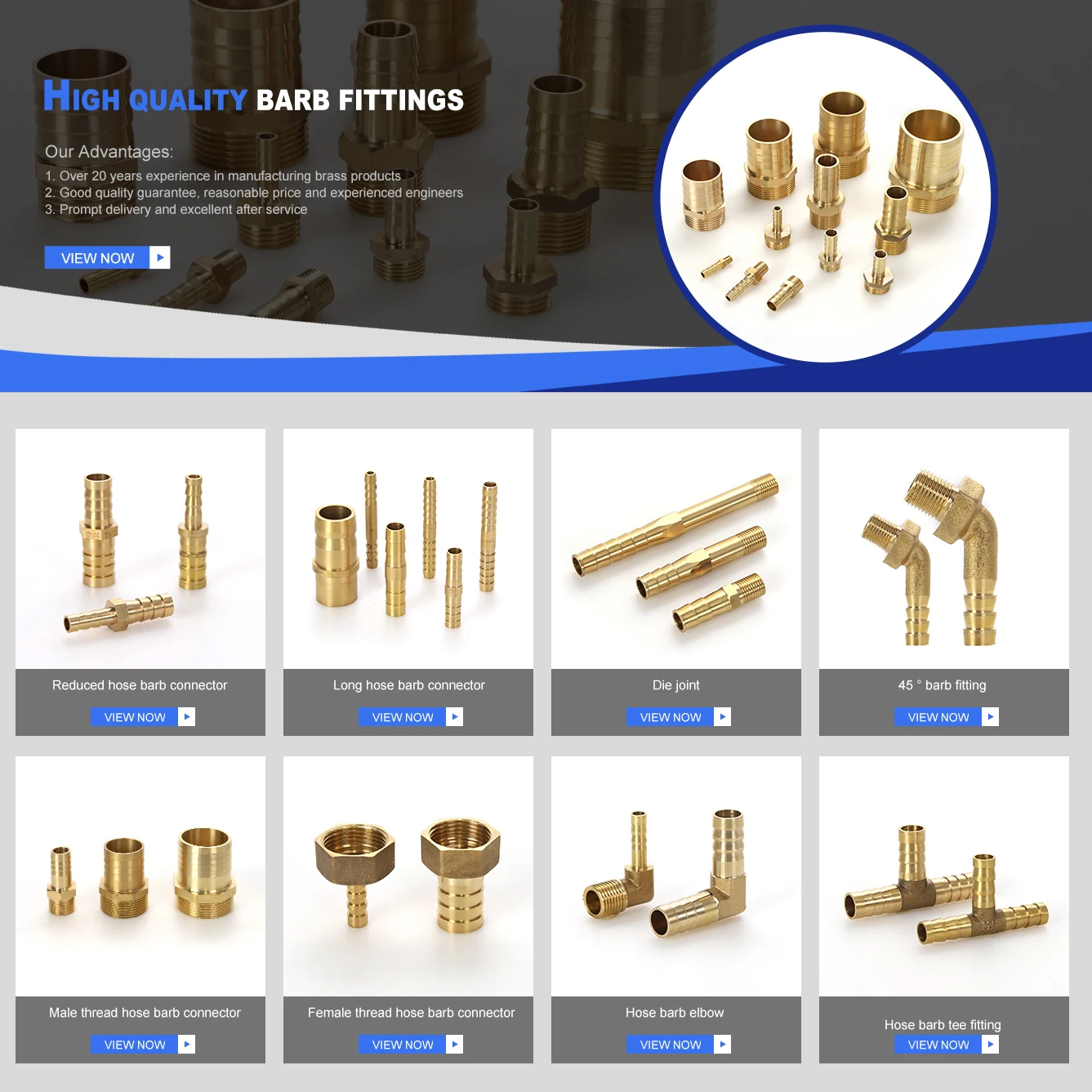 Air Hose Reducing Barb Nipple Coupling Brass Hose Barb Fitting Adapters ...