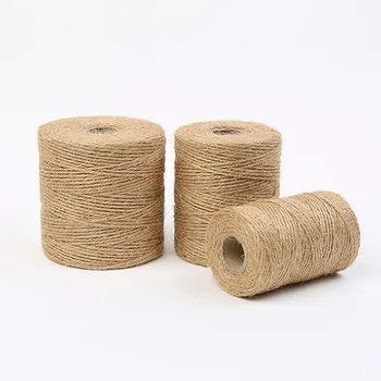 2pcs/200 Metri Spago Iuta Naturale Filo Canapa Corda Per Fai Da Te