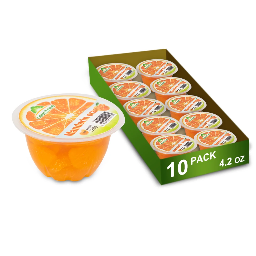 4oz Nutritious Canned mandarin orange price factory direct fruit cups