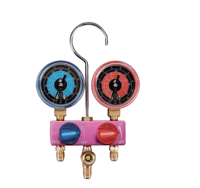 High Accuracy Digital Manifold Pressure Gauge Valve Electric & Gas Powered New Condition Pressure Manifold Gauge Set