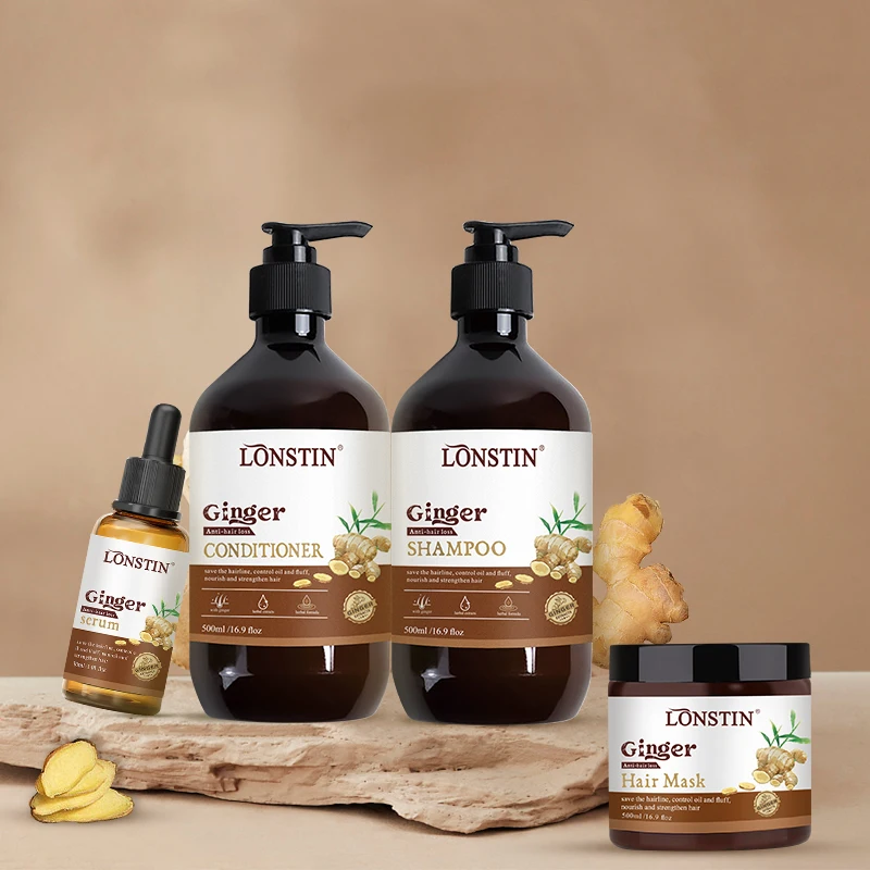 Oem Bulk Private Label Herbal Natural Vegan Organic Ginger Hair Growth