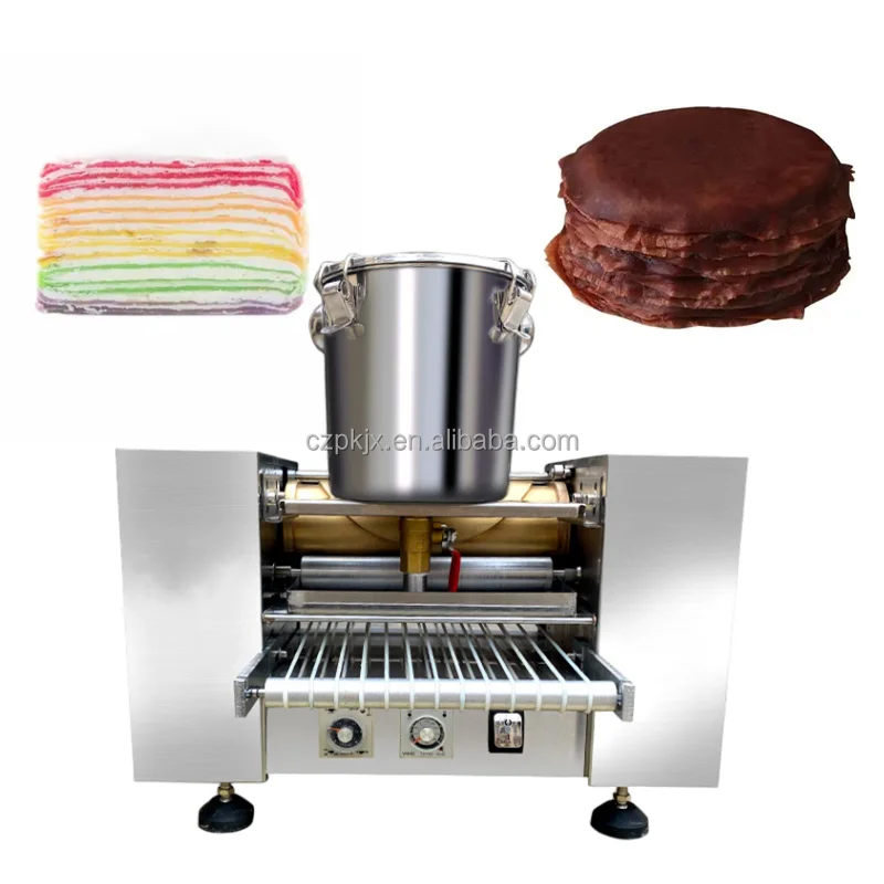 Automatic Thousand Layer Cake Maker Machine Spring Roll Wrapper Crepe Cake Making Machine