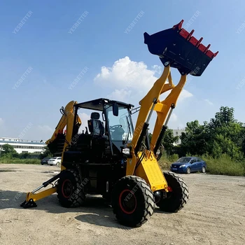 High quality Backhoe Loader WZ45-16 4 wheel Drive New mini Backhoe loader Backhoe Earth Moving Tractor with CE/EPA For Sale