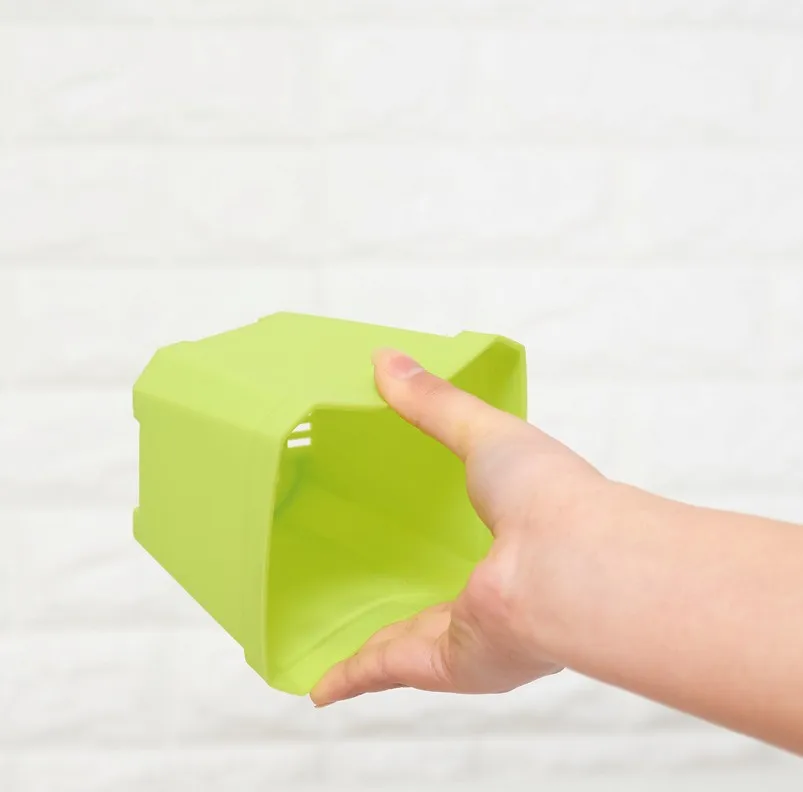 Colorful Mini Decorative Square Pot Succulent Plants Plastic Nursery