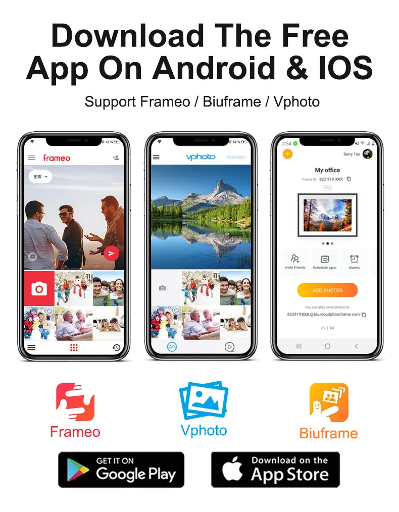 Large Photo Frame 15.6 Inch 1920*1080 Fhd Display Frame Touch Screen