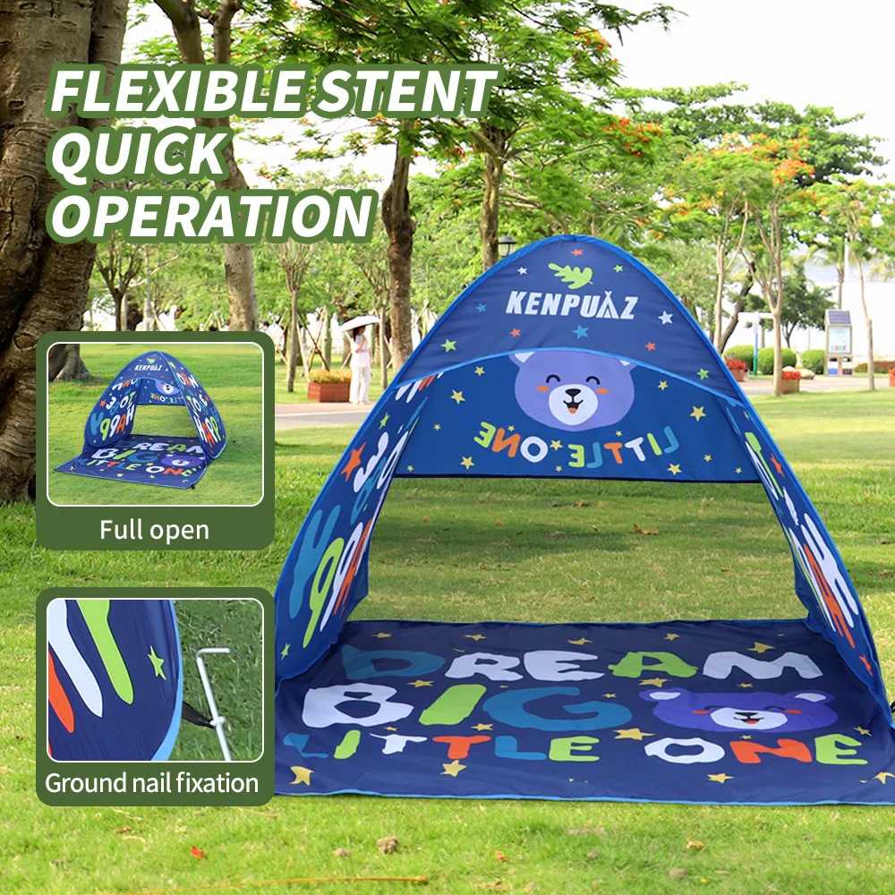 High Quality Beach Waterproof Family Tent Children Outdoor Camping Kids Tents Ventilate Pop up Open Portable for Baby Sun Shade