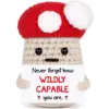 wool doll red mushroom