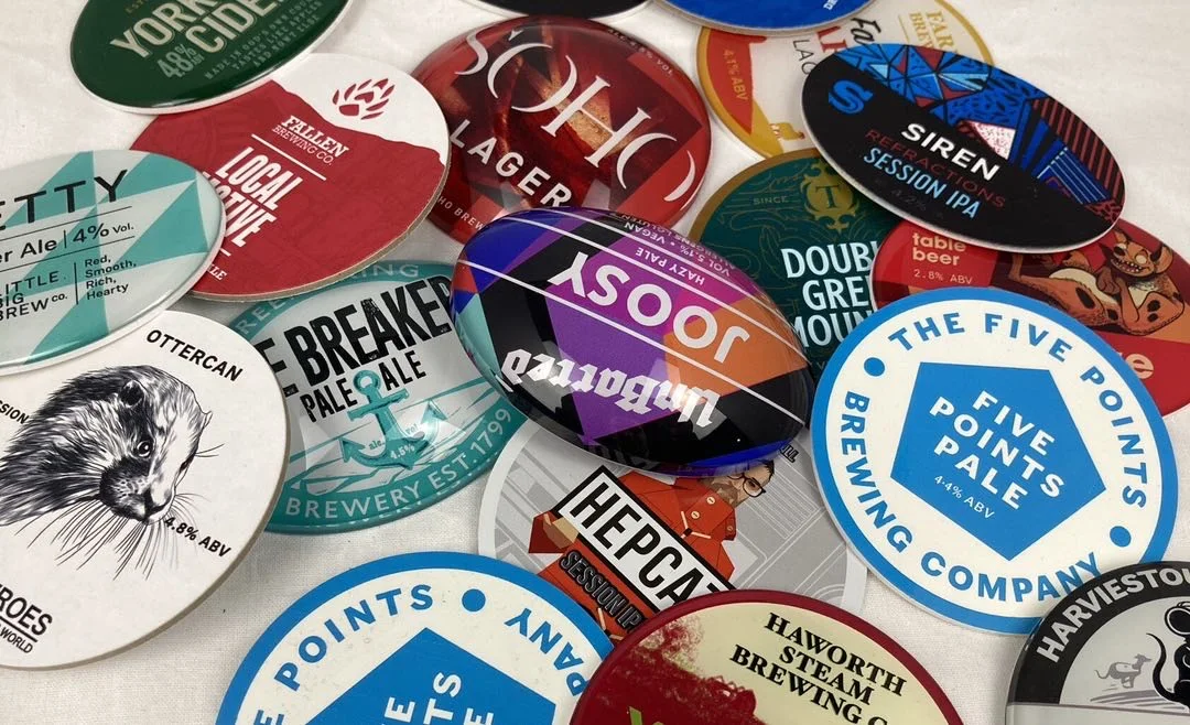 Brewery Beer LED Lens Fish Eye Tap Badges on Keg Beer Pump Top Signs Clips