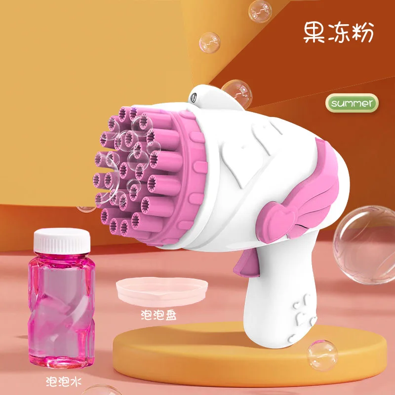 Большая автоматическая пластиковая пусковая установка с 69 отверстиями, установка для выдувания ракет, пузырьковая пушка, 2022, игрушечный автомат, Электрический пузырьковый пистолет