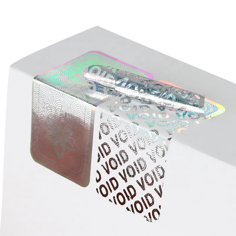 Custom Printing Adhesive Security Void Sticker Roll Hologram logo Sticker Void Hologram Sticker Label for Packaging Security