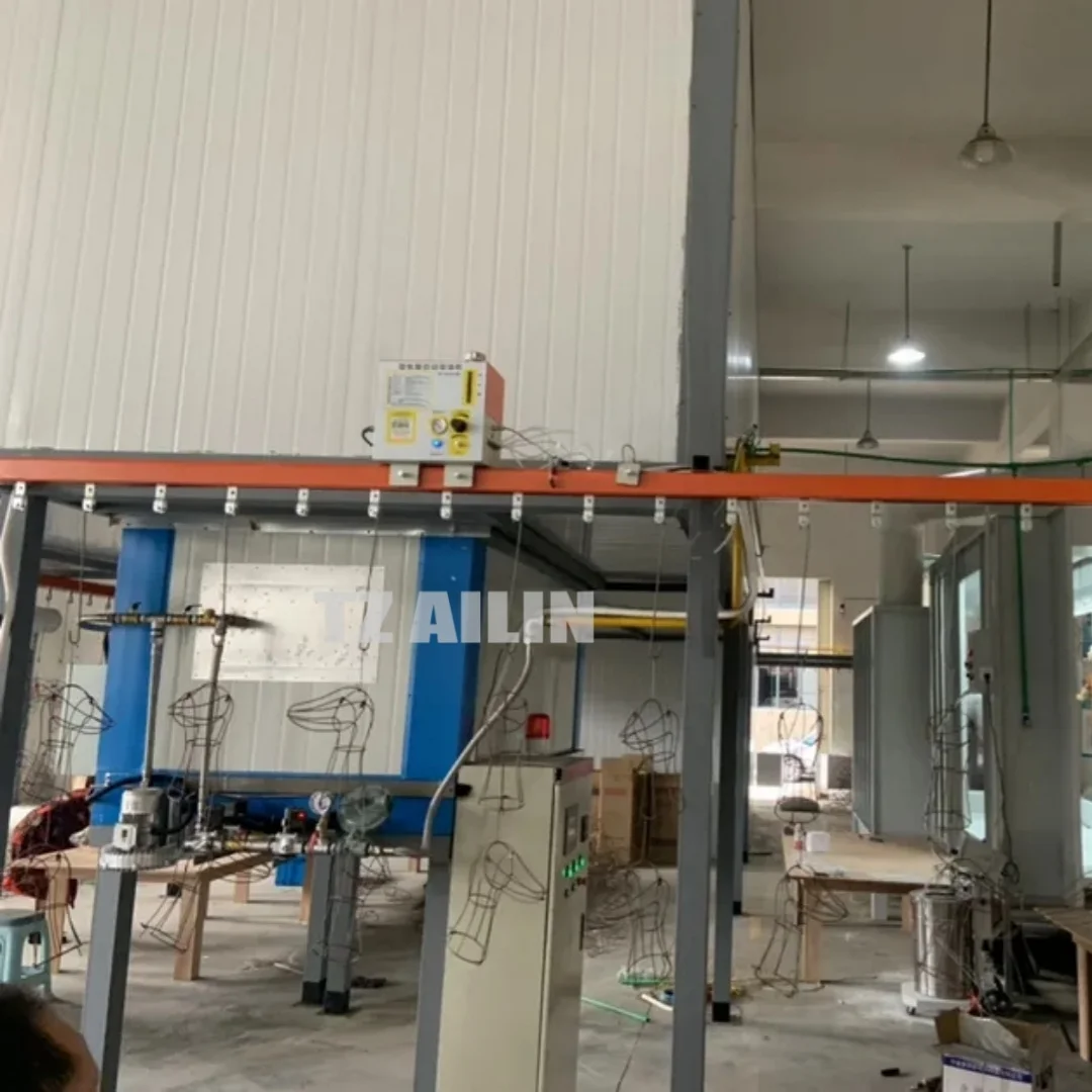 2024 Ailin Factory Custom Electrostatic Automatic Powder Coating Line ...