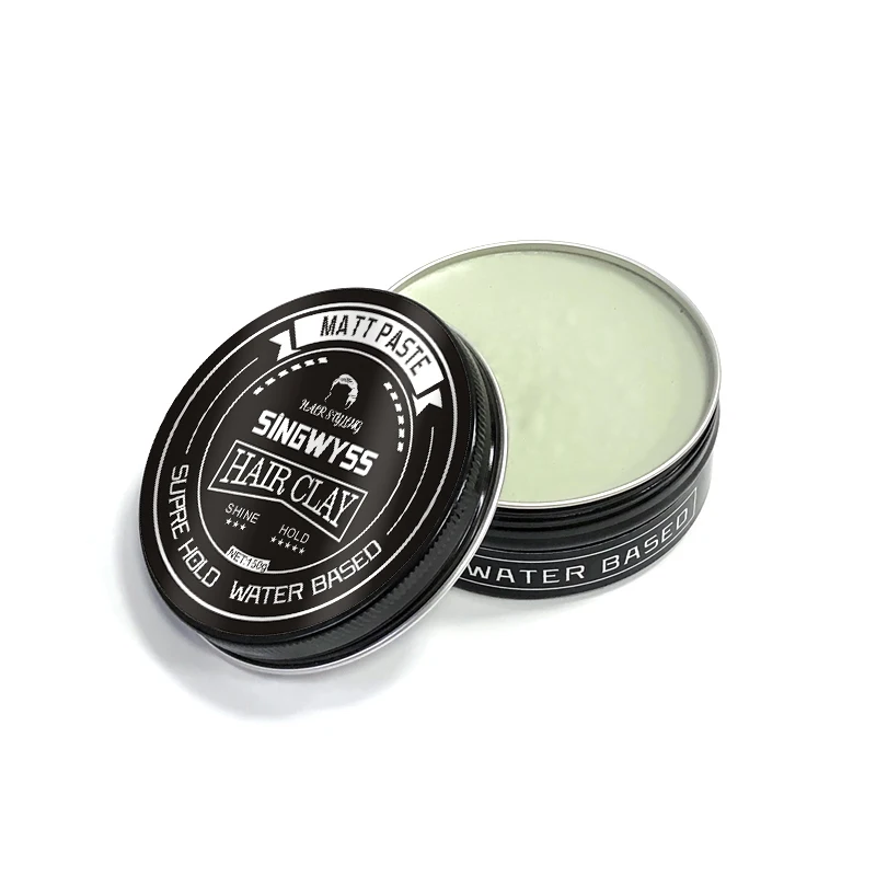 High Level Customized Logo  Matte Hair Wax Private Label Hair Clay Matte Finish Texture Paste Mud