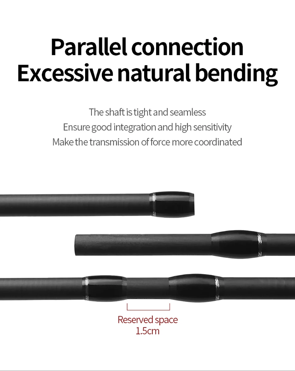 Lergo Ultra-light Carbon Fishing Rod Pole Stick 2.7-6.3 M Comfortable Lightweight Durable 