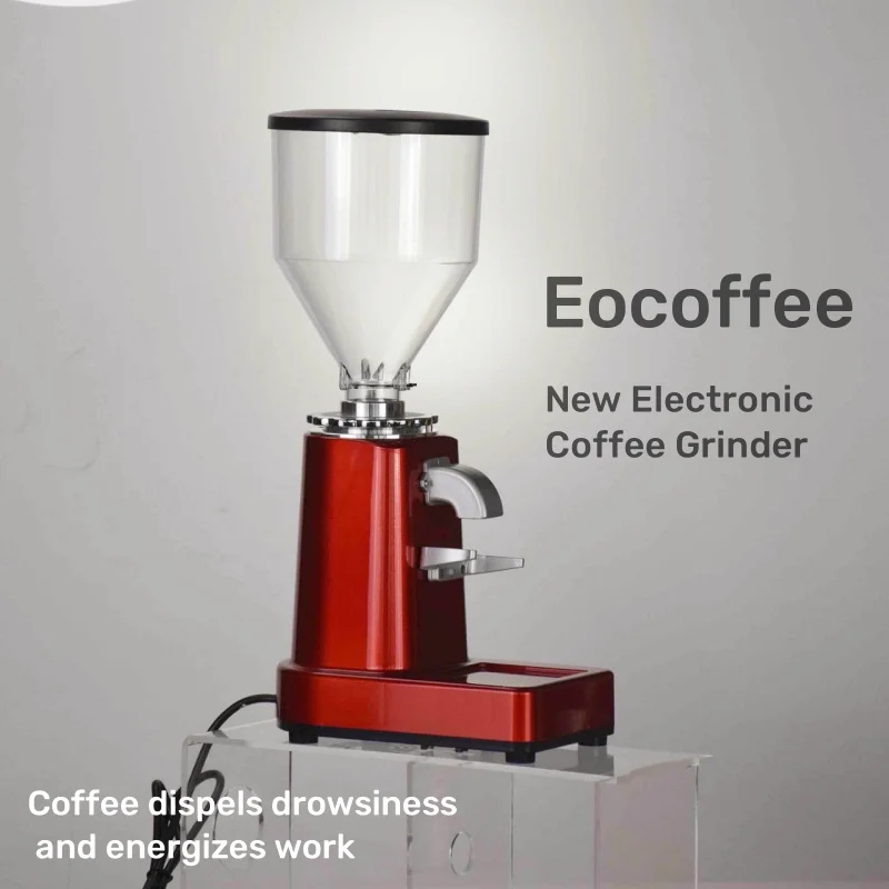 Ecocoffee Electric Coffee Grinder For Beans Aluminum Alloy Hopper