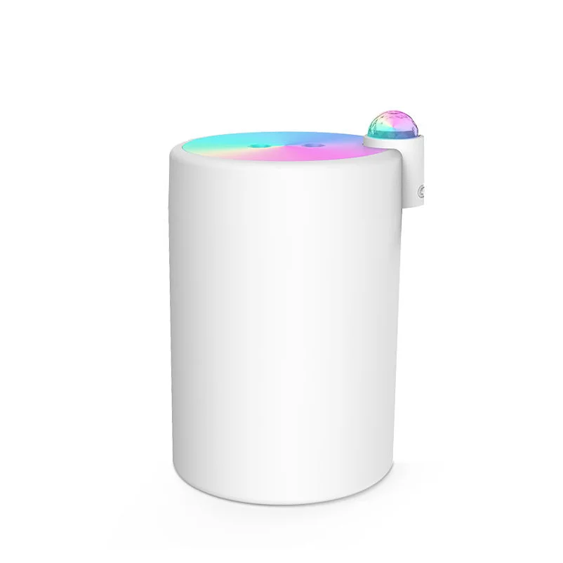 2l H2o Spray Mist Humidifier Portable Led Lightdouble Wet Aroma Essential Oil Diffuser Electric Usb Air Humidifier