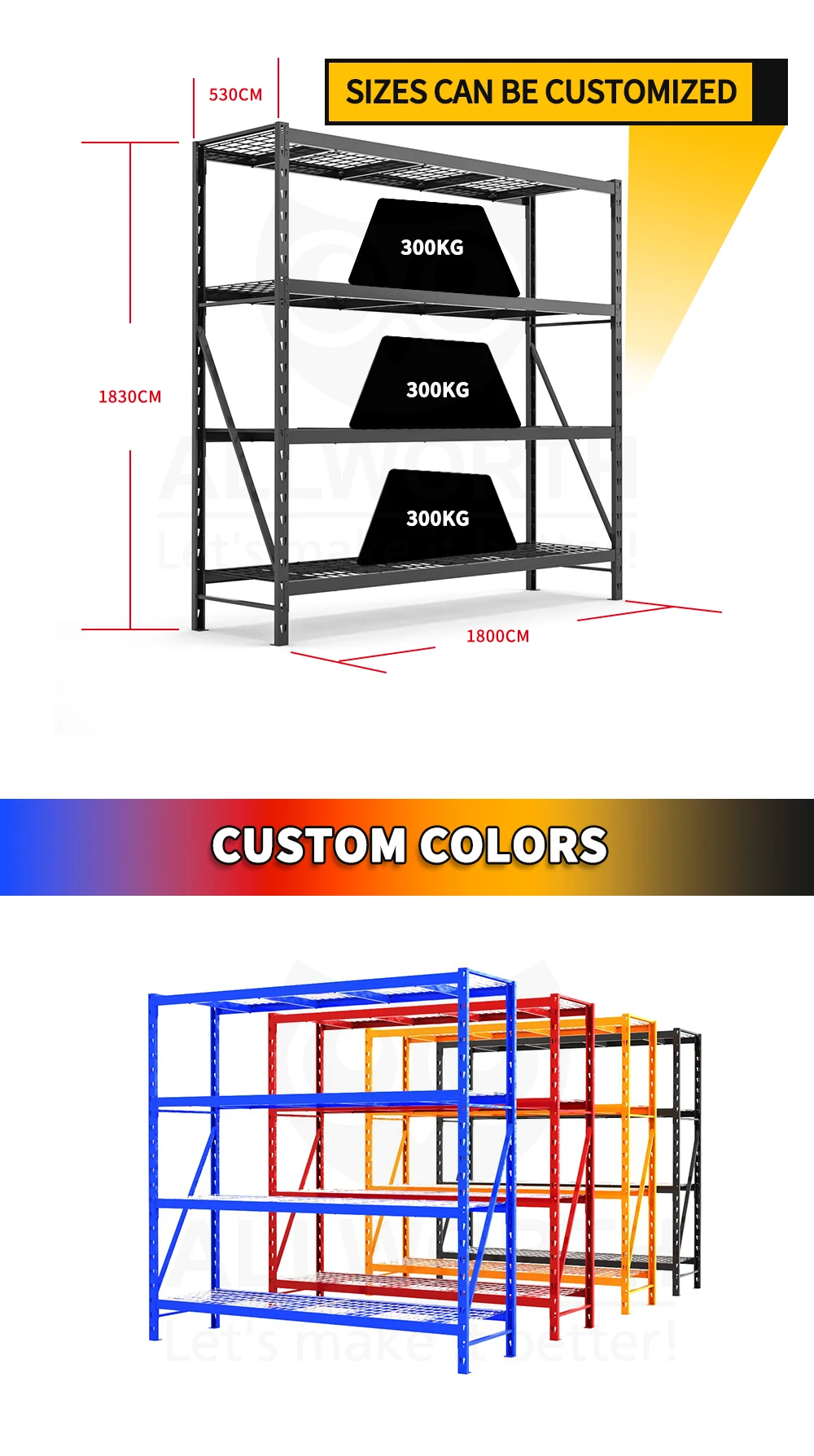 Wire Mesh Shelf Heavy Duty Warehouse Rack Storage Rack| Alibaba.com