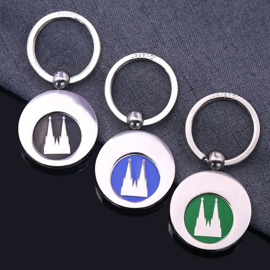 프로모션 캐나다 쇼핑 카트 코인 키 체인 금속 블랭크 슈퍼 마켓 코인 토큰 키 체인