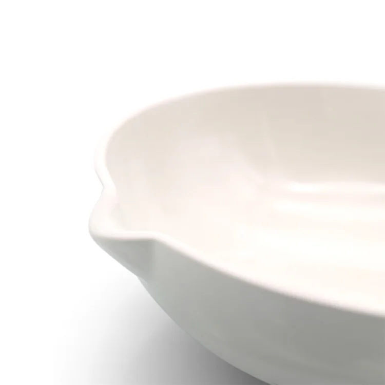 Tiandi Lab 50ml Ceramic Porcelain Evaporating Dish With Pouring Lid