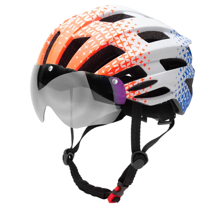 LC Huizhou Factory Detachable Magnetic Lens Road Bike Helmet for Women Men