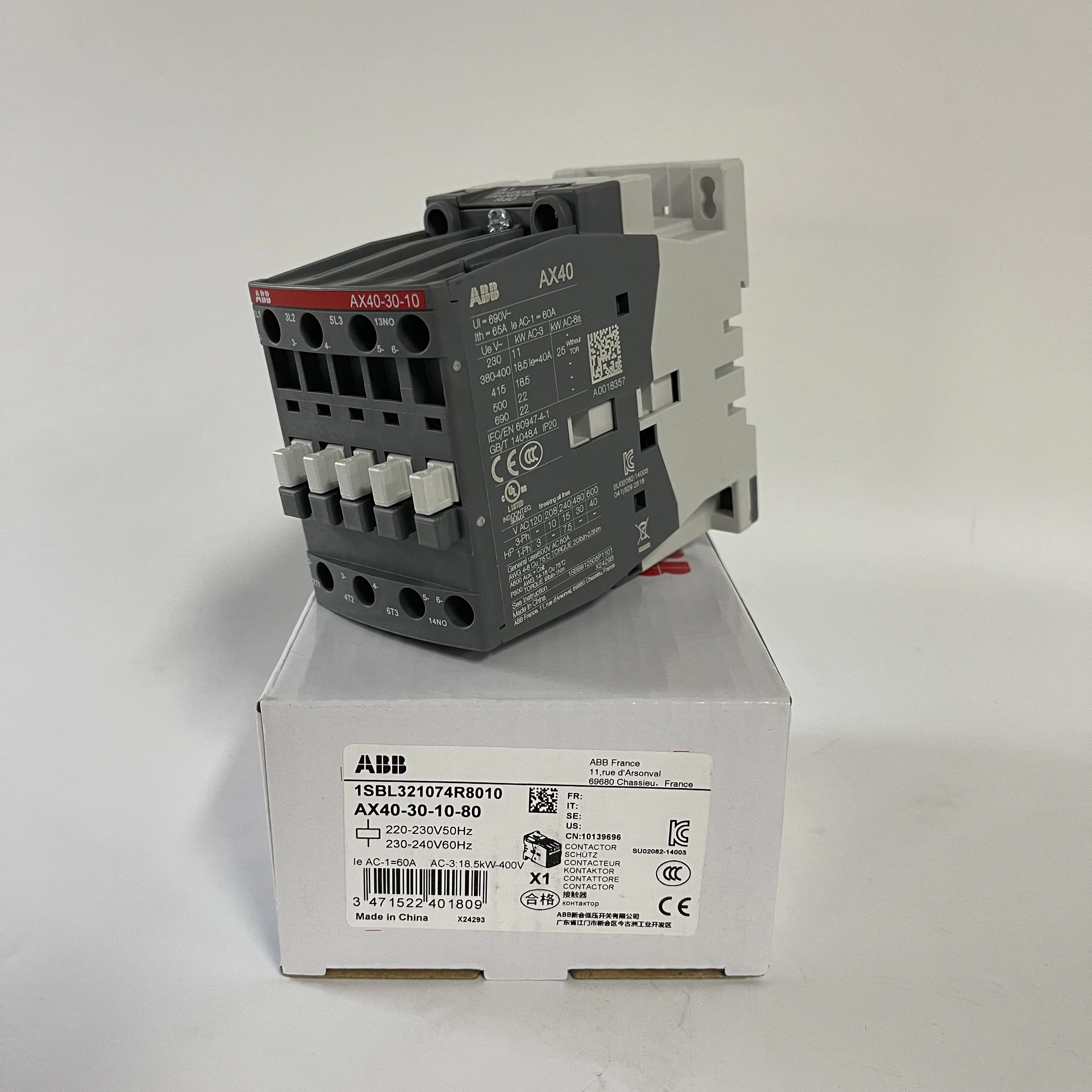 ABB Contactor 1SBL321074R8010 AX40-30-10-80 