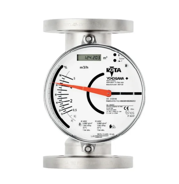 Original RAMC Variable Area Flow Meter Yokogawa RAMC02-D4SS-64S2-H90424/V Short Stroke Rotameter