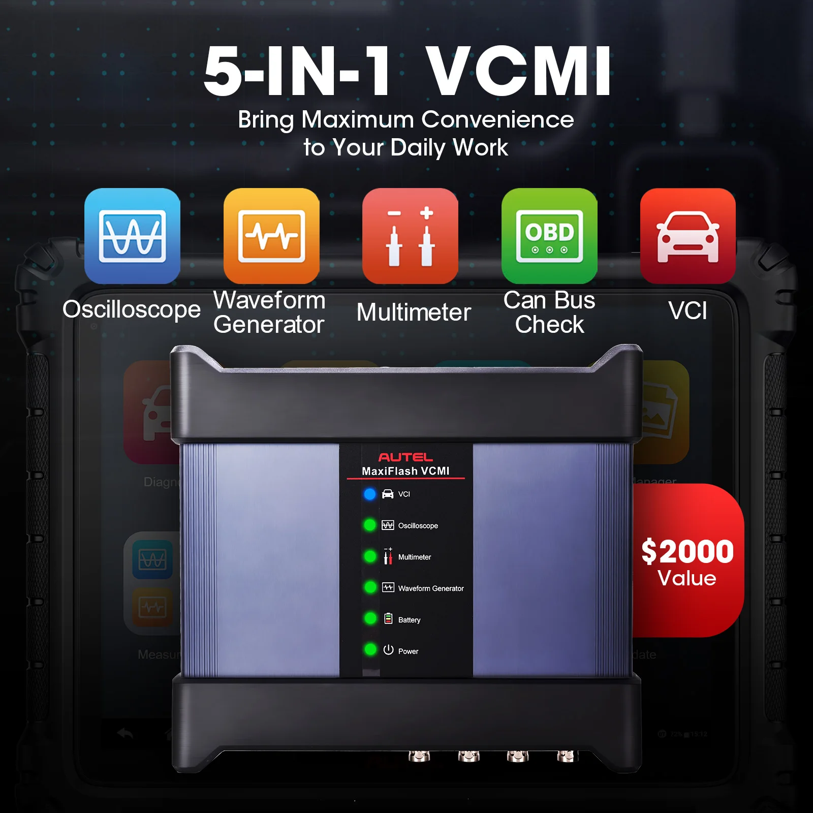 autel Ms919 Pcm Flasher Ecu Programmer Chery Auto with MaxiFlash VCMI OBDII Bi-Directional Scanner Diagnostic Tool for All Cars