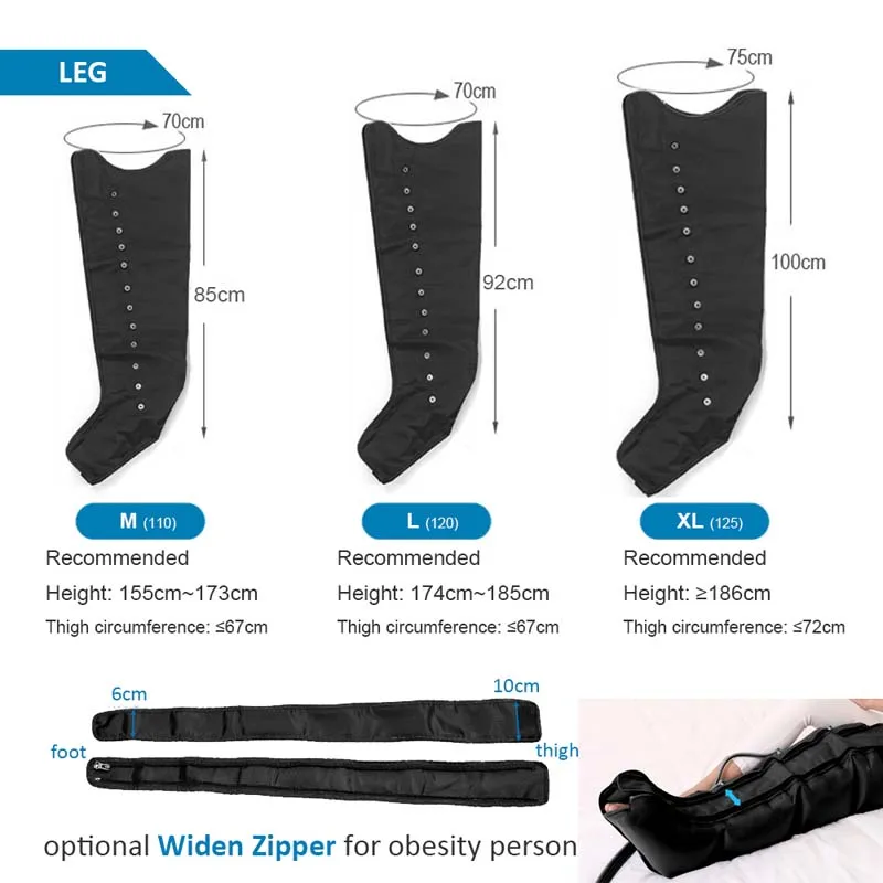 home use lymphatic drainage 12 chamber air pressotherapy body massager-7