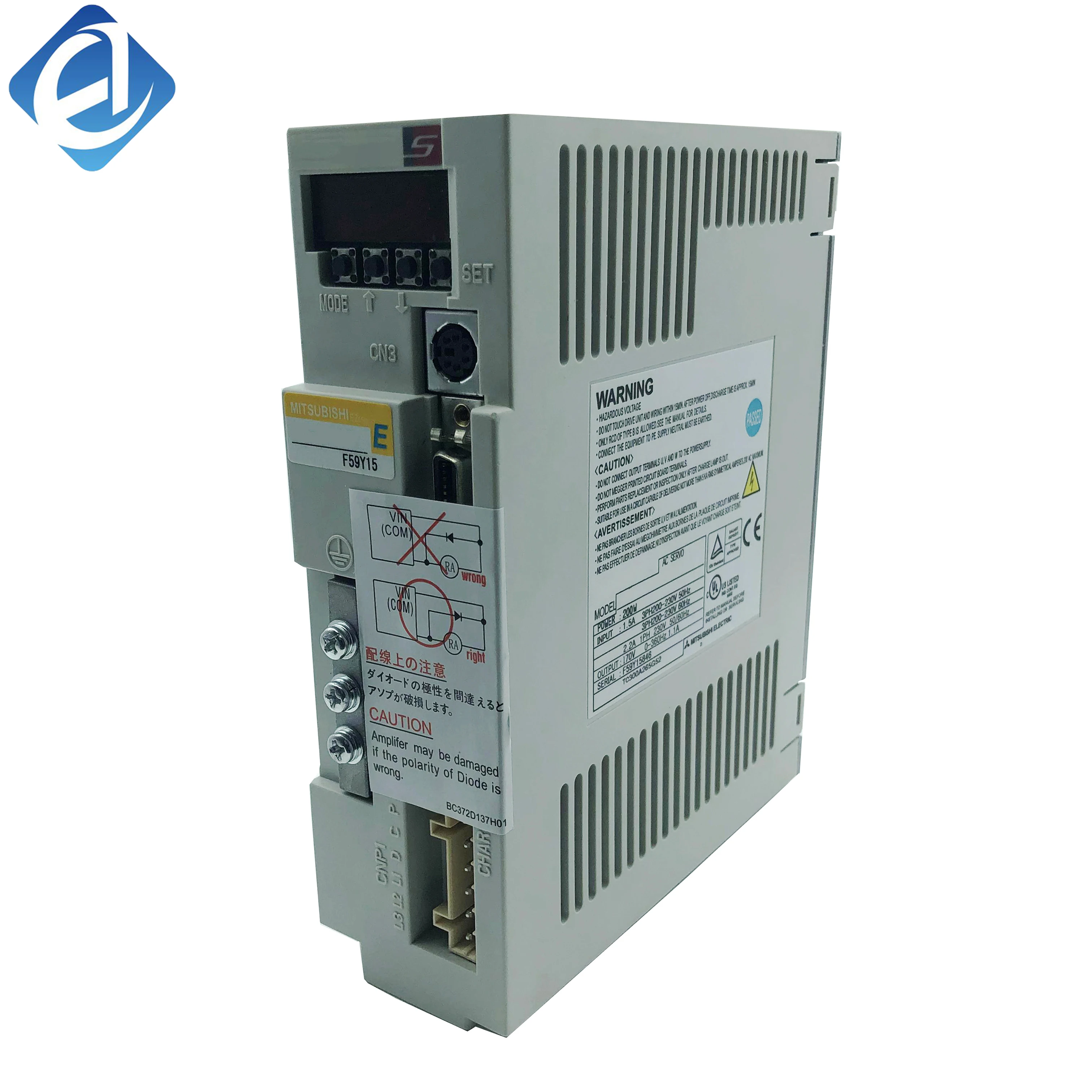 Nuut en oorspronklik MR-J2S-40CL Mrj2s40cl Enkelfase Servo-aandrywing Voorraad in die Werf