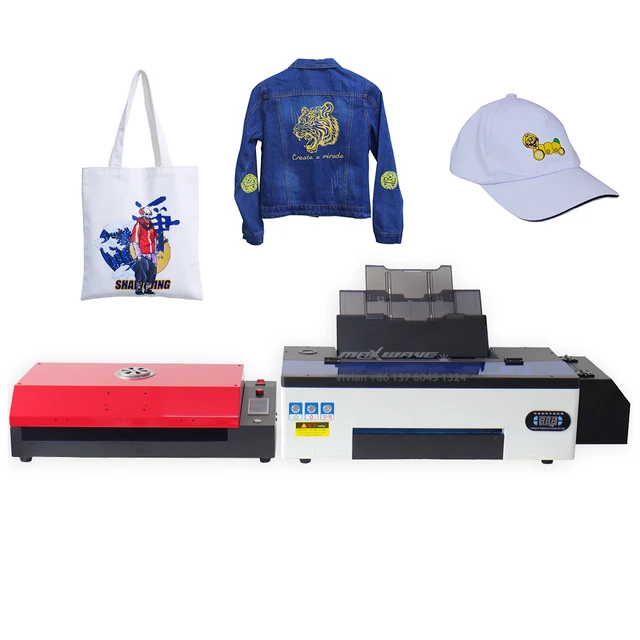 direct to garment Printer R1390 DTF printer with oven for all fabric Digital A3 transfer film T-shirt printing machine