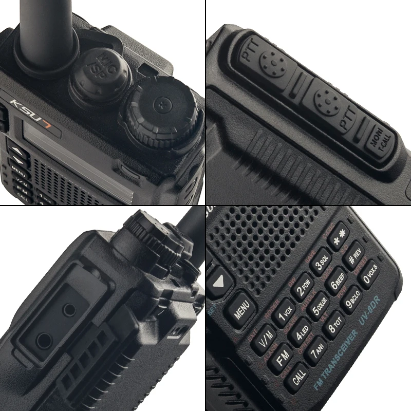 MINI VHF UHF Transceiver Waterproof Two Way FM Radio Long Range Portable Radios Walkie Talkie