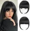French bangs-dark black