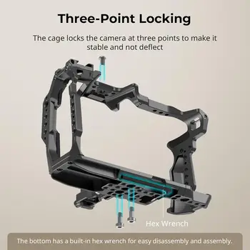 SmallRig Cage for Blackmagic Design Cinema 6K, Only for BMCC 6K, Anti-Deflection, Anti-Scratch, Full Access Design - 4785 detail image