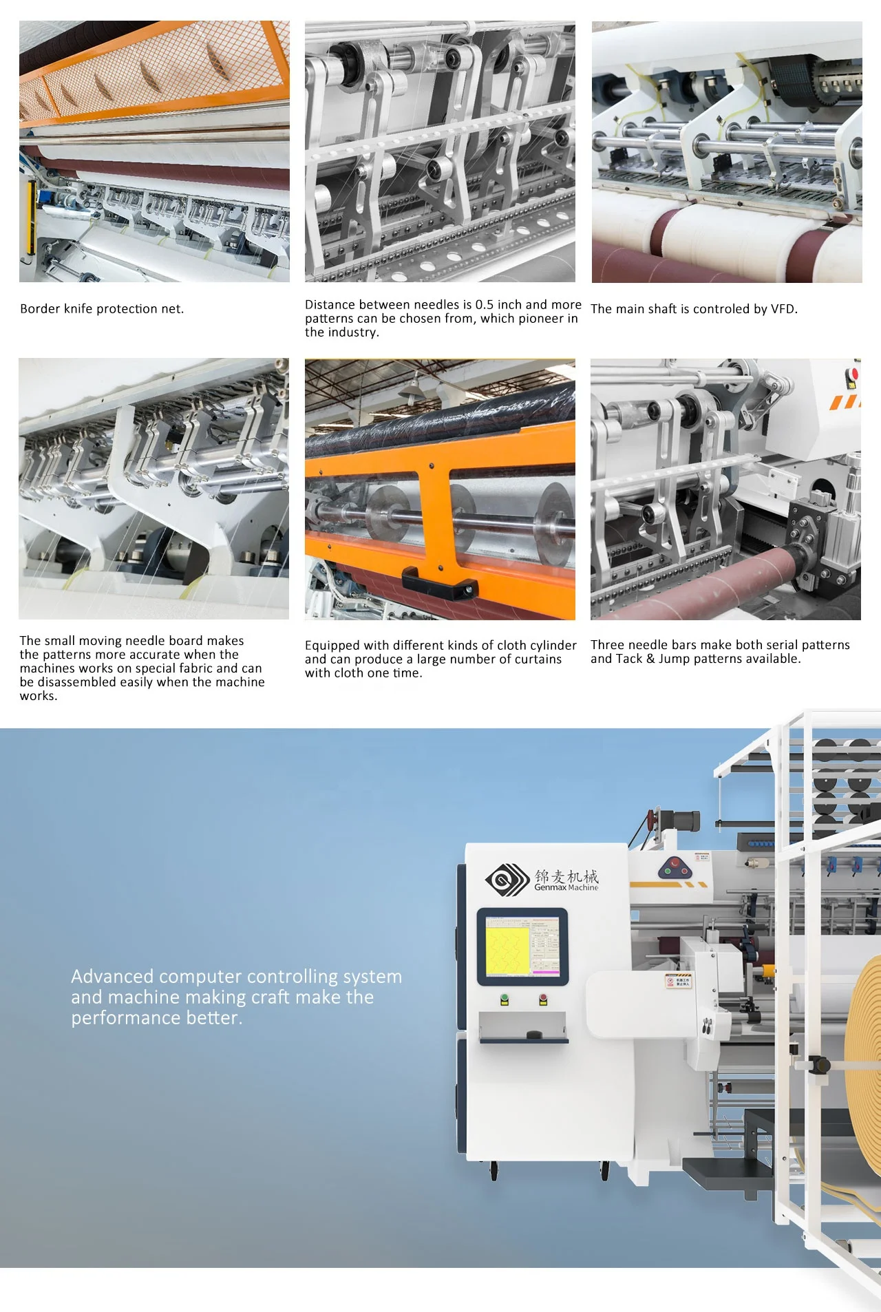 Genmax от китайского поставщика многоигольная стегальная машина цена для Maquinas Para