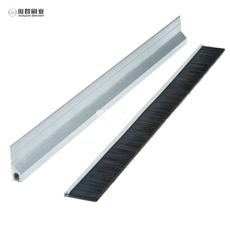 Алюминиевая щетка с уплотнением для гаражных ворот