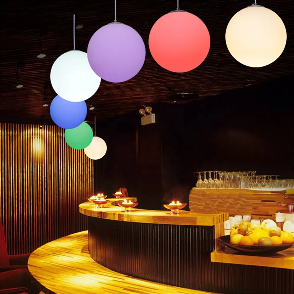 Floating Orb Flashlight 16 Color Changes Party LED Ball Lamp Lighting Round Shape LED Grow Lights Ball LED Solar
