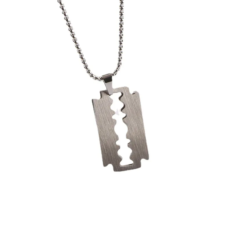 JY Men's Jewelry - Cool Shaver Necklace with Stainless Steel