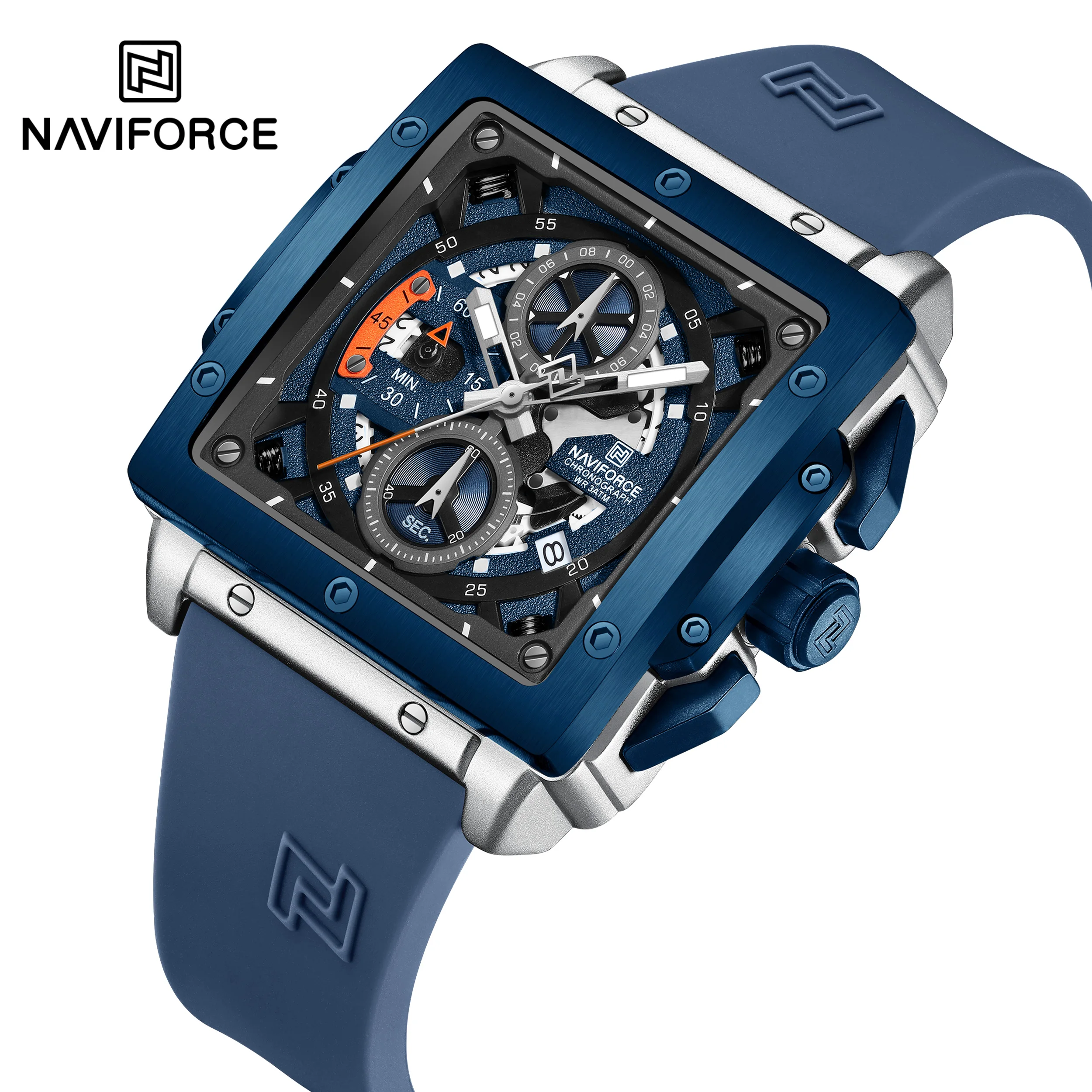 NAVIFORCE 8064 SBEBE Luxurious Quartz Watch for Men
