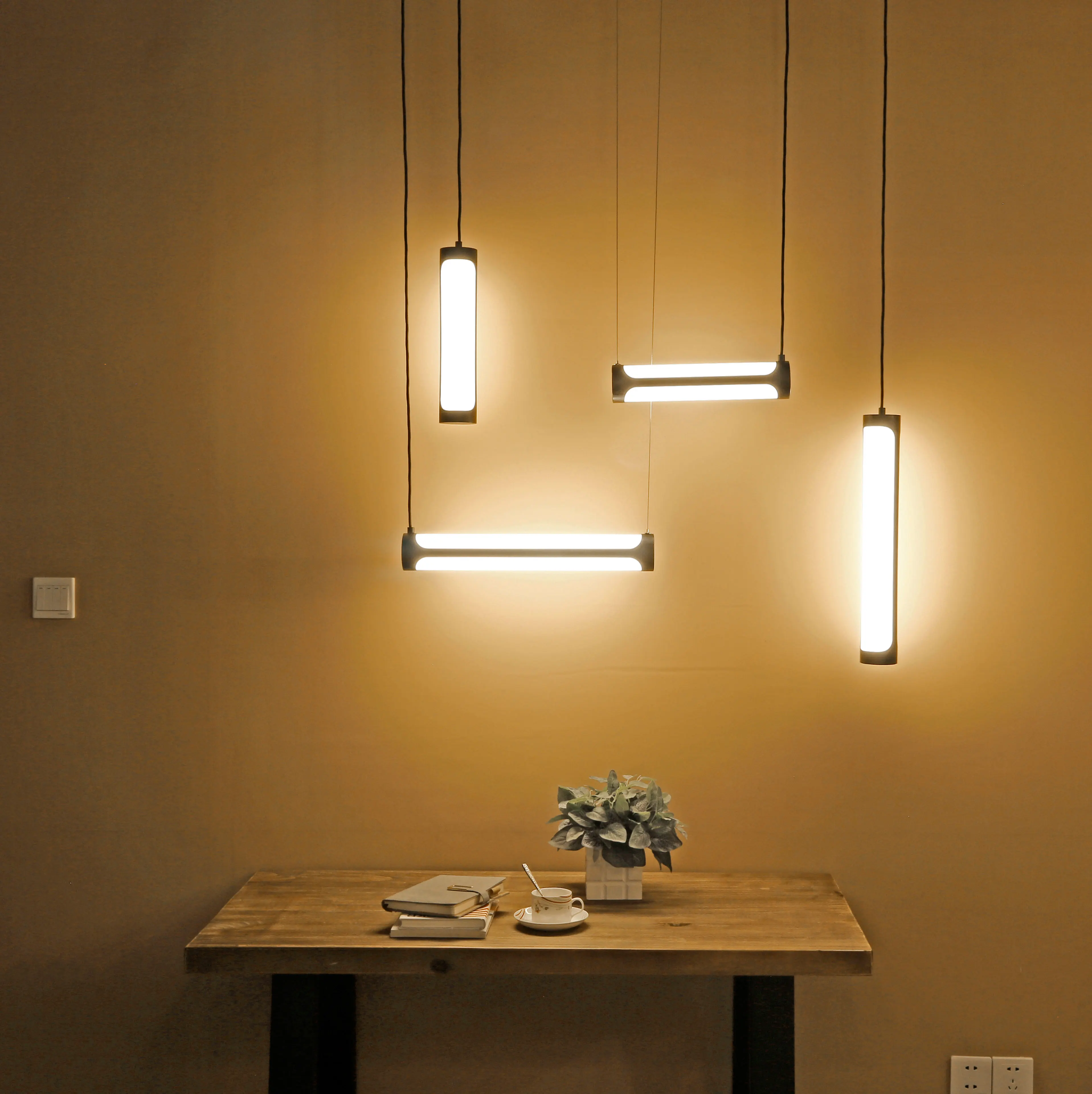 vertical hanging tube lights