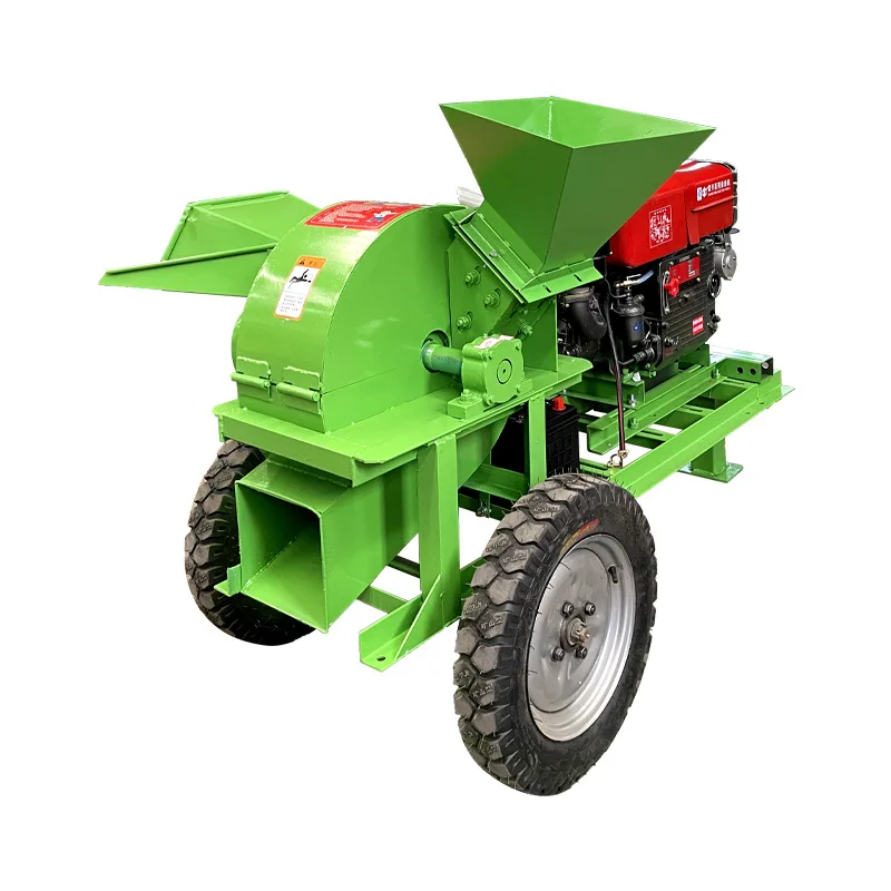 KESEN Factory Price Rapid Crushing Crusher With Different Sieve Mesh Square Mouth Large Diameter Sawdust Wood Crusher