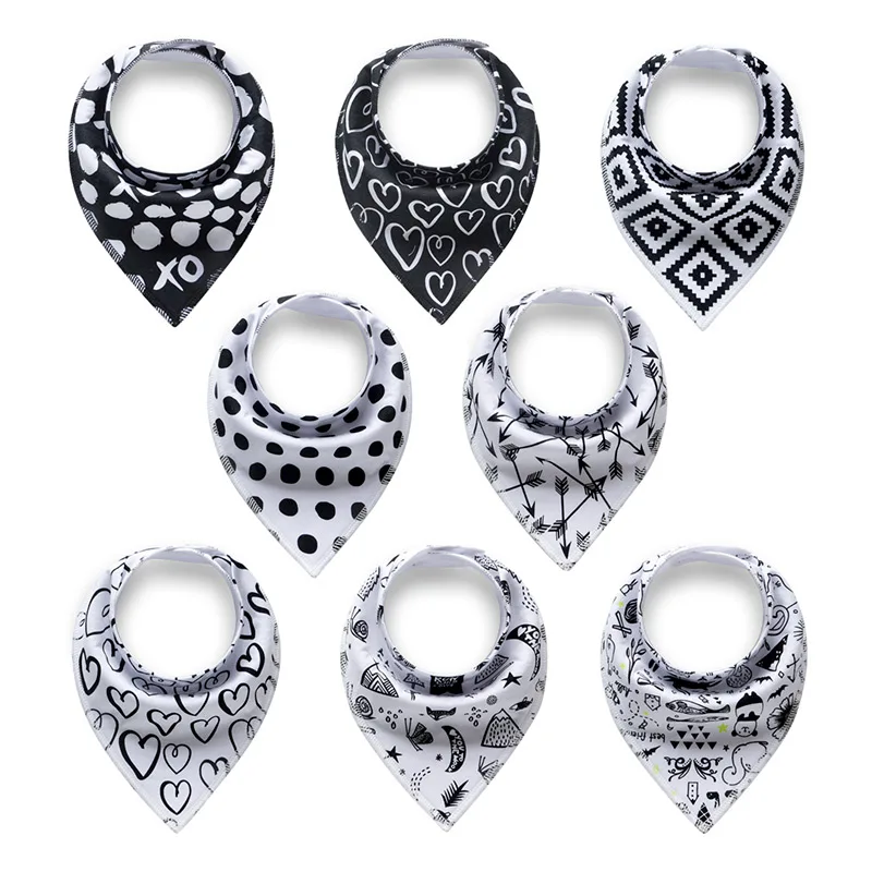 Индивидуальные детские нагрудники однотонный муслин животных детские нагрудники