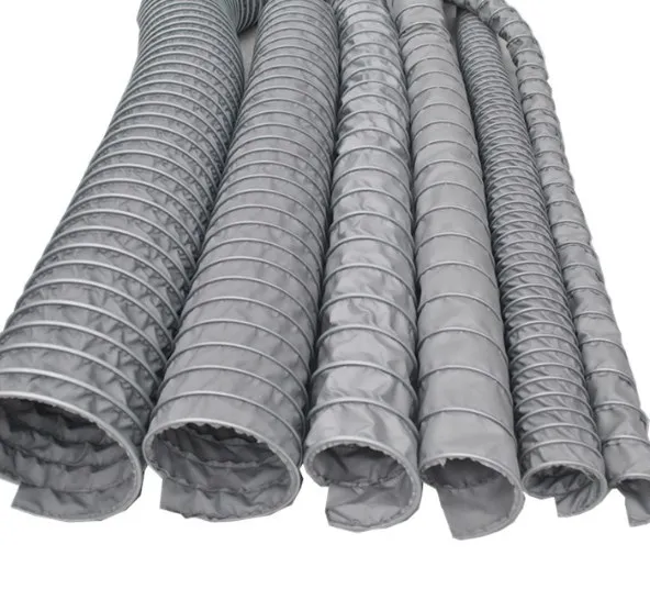 5 Inch PVC Nylon Cloth air Duct Ventilation Duct Telescopic High Temperature Resistant Range Hood Exhaust Pipe for Smoke