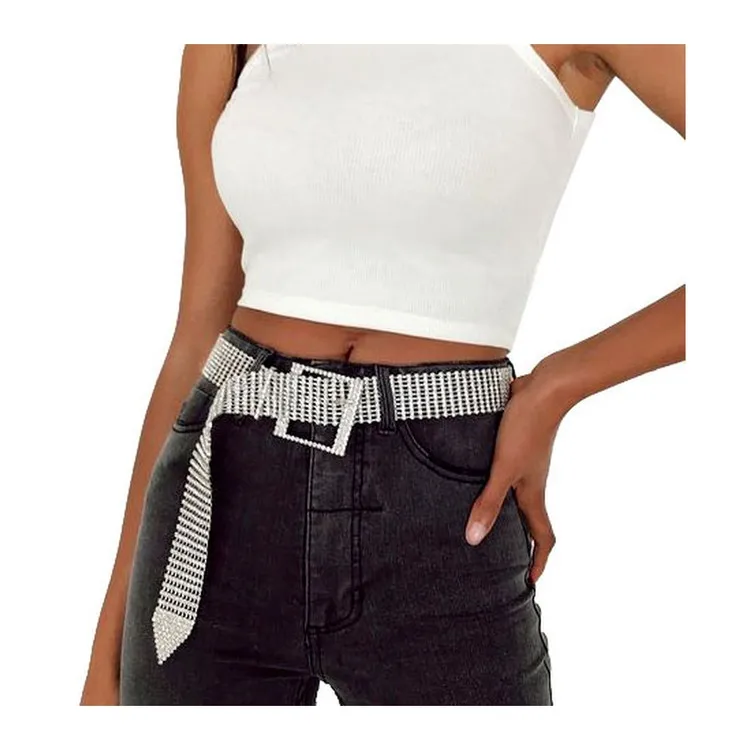 Женский Блестящий Пояс со