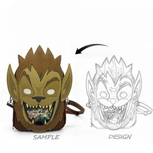 Custom Pin Display Window Pu Fish Animal Shape Ita Bag Lady Style Crossbody Shoulder Zipper Low MOQ Ita Bag Manufacturer